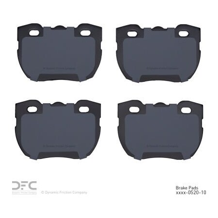 Dynamic Friction Co DFC 3000 Semi-Metallic Brake Pads - 1311-0520-10